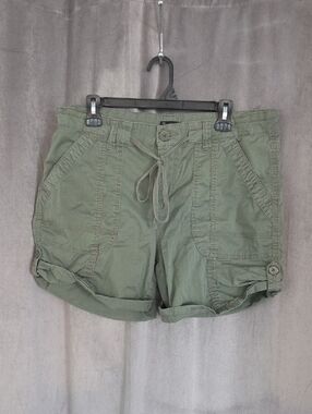 Size 14 Supplies Drawstring Cargo Shorts in Olive Green